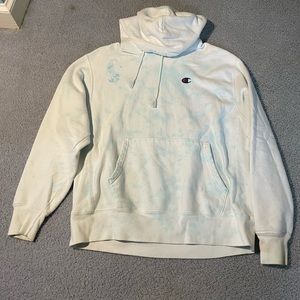 Tie Dye Champion Hoodie Large